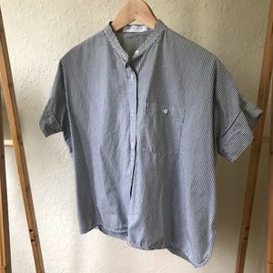 Everlane Poplin Square Shirt | Size 0